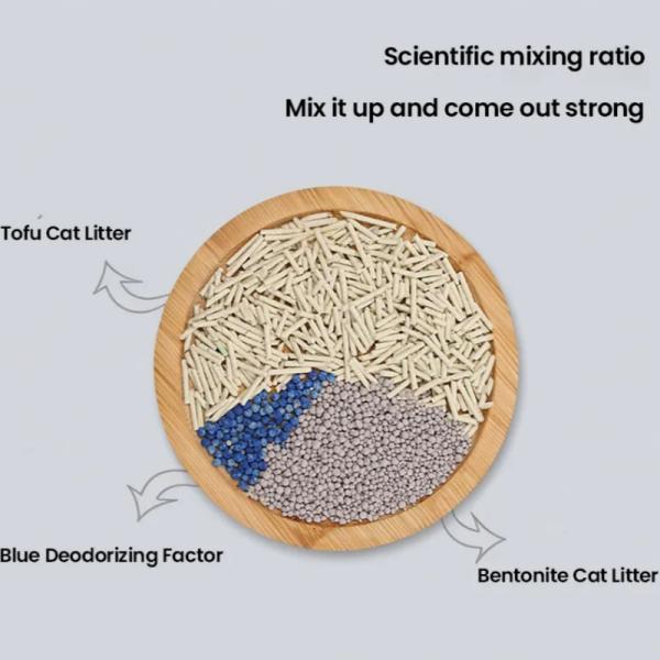 Factory Direct Sale Mixed Cat Litter OEM Fresh Step Superior Absorbency tofu and Bentonite Cat Litter Sand