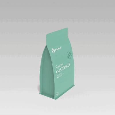 Custom Printed Stand up Pouch Flexible Zipper Side Gusset Bag Packaging 10kg/50kg Flat Bottom Plastic Bags
