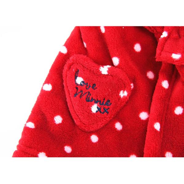 Polyester Coral Fleece Baby Bath Robes 300G Lightweight Machine Washable