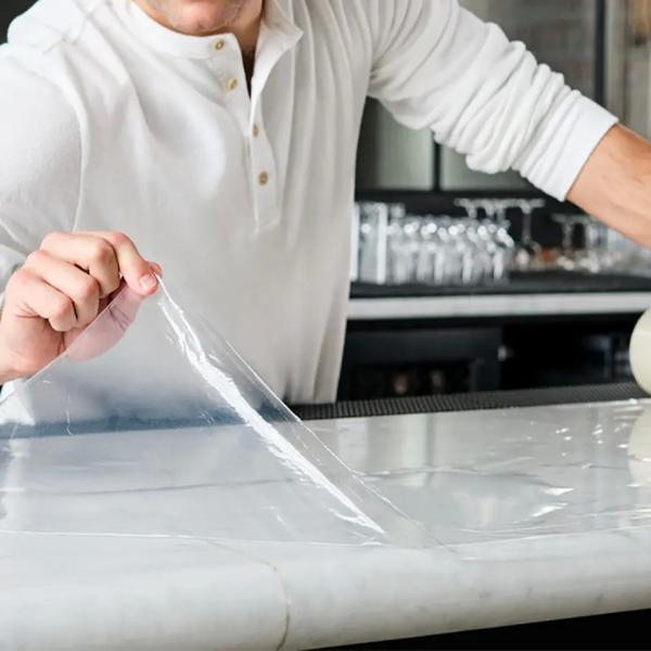 PE Protective Film with Rubber Based Adhesive and 6 Months UV Resistance for Residue-Free Surface Protection