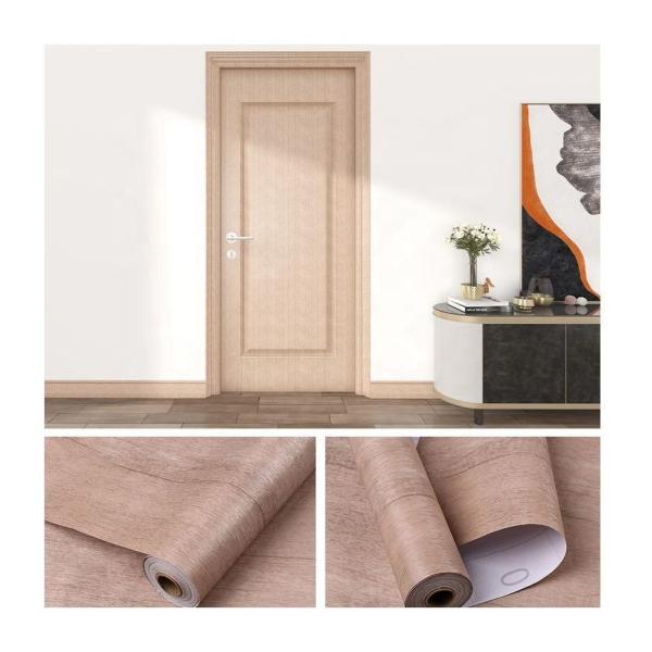 Removable Self Adhesive Wood Wallpaper for Furniture Door Waterproof Wood Grain Wallpapers Wood Film
