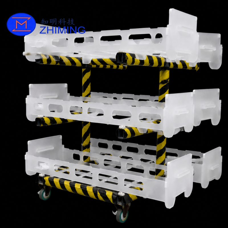 Custom Semiconductor Quartz Boat Carrier Rack for Wafer Handling and Furnace Loading