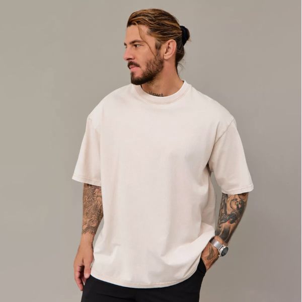 Custom Design Plain Men Oversized Heavyweight Cotton Vintage Wash T Shirts Washed Tees Unisex