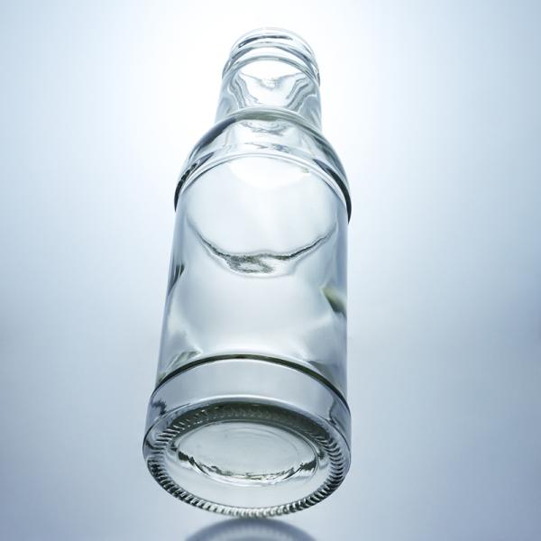 Bouteille en verre de capacité personnalisée pour le jus lait ketchup salade sauce au piment 320ml