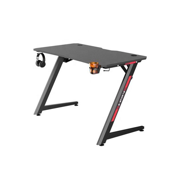 Customized Boutique Metal Flat Table Gaming Desk with Other Surface Material in Blue