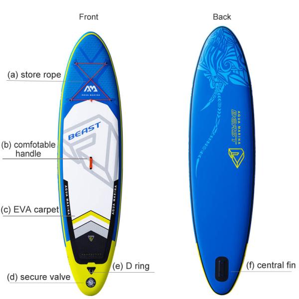 Foldable 300L 320*81*15cm Sup Inflatable Boards