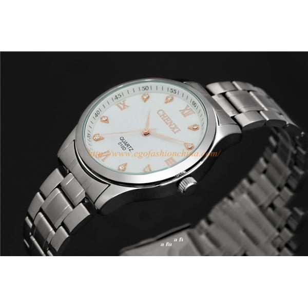 010D Couple Watch for Man Women's Watch Stainless Steel Quartz Watch Rose Gold Hot Watches