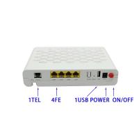 ROUTER da FIBRA ONU Ontário da VOZ FTTH do chipset ZTE GPON ONU F660 V6.0 4FE 2TEL de Hisilicon
