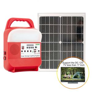 Jardín solar portátil recargable 1.6A que acampa de la lámpara de emergencia del LED