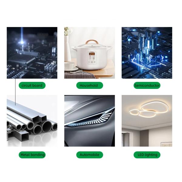 Lámparas Vidrio de metal RTV Silicona de caucho Adhesivo aislante Silicona de pegamento