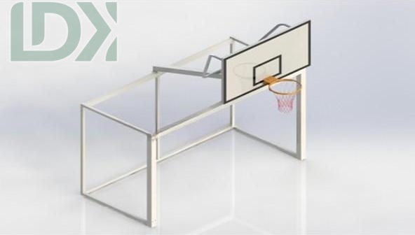 Nouveau design en acier Hoop de basket-ball avec but de football équipement sportif innovant