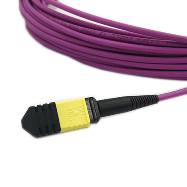 12 кабель заплаты ядра ОМ4 Лсж, цвет пурпура гибкого провода СЭНКО женский Мпо