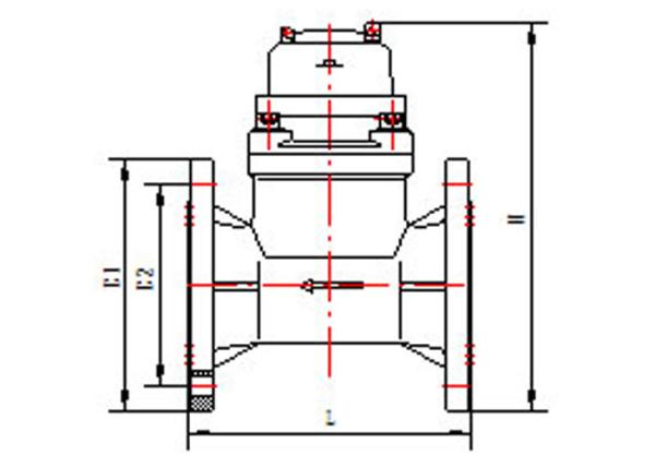 DN200 Ductile Iron Magnetic Drive Multi Jet Water Meter For Bulk Volume Measurement