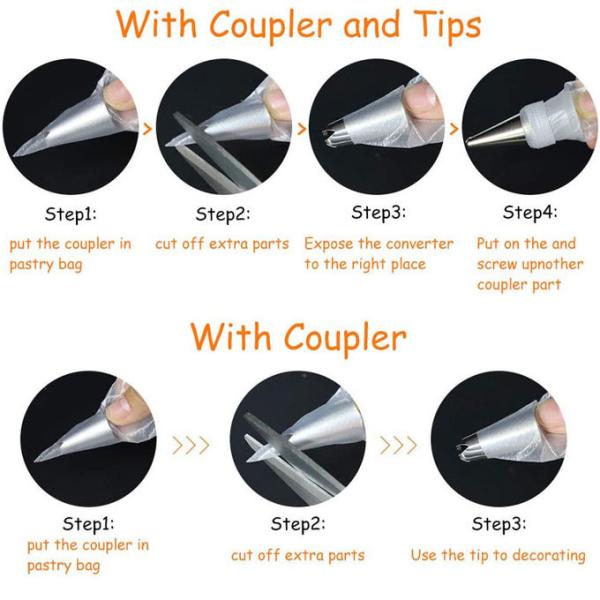 Торт украшая оборудует сумки 12 дюймов небольшие устранимые пронзительные для замораживать торта