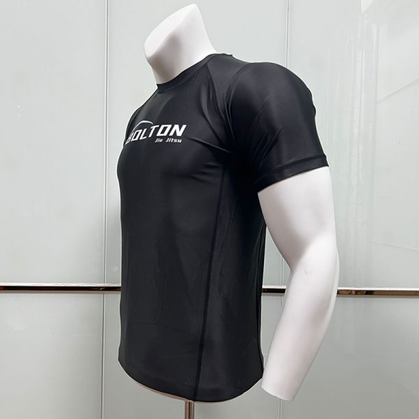Quick Dry Rash Guard With 220gsm Sublimation Transfer Print For BJJ Sportswear