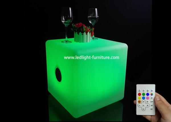 Multi Colors Led Bluetooth Speaker , Lighted Cube Wireless Bluetooth Speaker 50*50*50 Cm