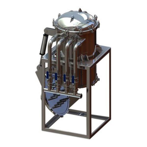 Indústria Máquina de filtragem de velas de aço inoxidável para tratamento de água Capacidade 500L-2000L