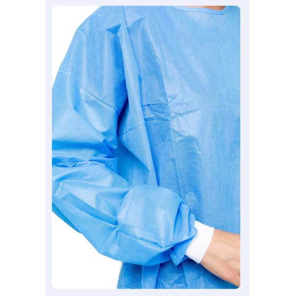 45GSM Level 2 Isolation Gown SMS Non Woven Disposable Autoclavable Surgeon