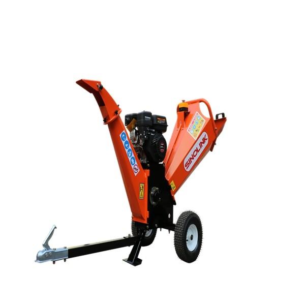 4 Inch  6.5hp Heavy Duty Petrol Wood Chipper Leaf Shredder Drum Rotor Twin Cutting Blades