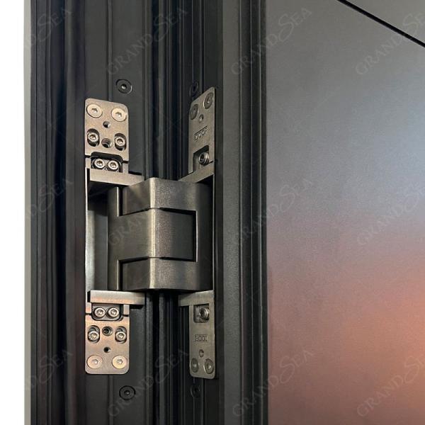 Invisible Hinge Aluminum  Glass Pivot Door American Style Entrance Door Security Door