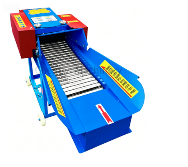 Iron Structure Chaff cutter with conveyor Chaff Cutter Shredder 1 ton/hour Electric Motor/Gasoline Engine