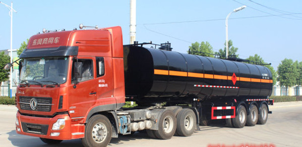 38000 Liters Fuel Stainless Steel Tanker Trailers For Loading Liquid 5 Compartments