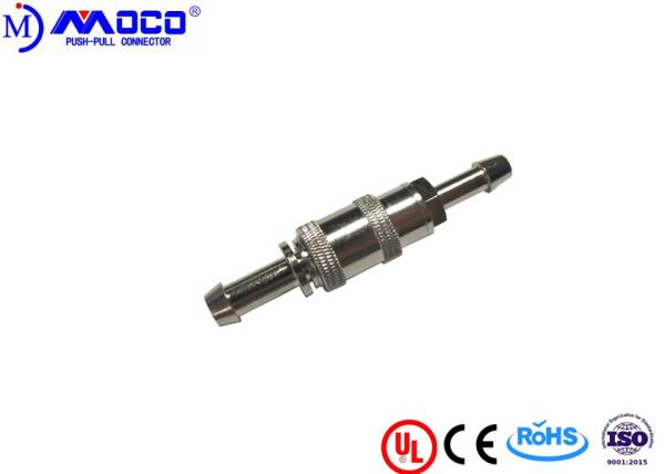 Snap Blood Pressure Metal Circular Connectors , Self Locking Push Pull Connector