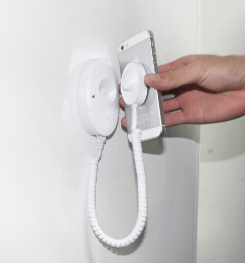 COMER retractable Wall Mounted Brackets for Mobile Phone Alarm Locking Holder Kiosk