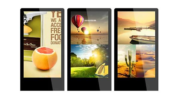 Шатон узкой части киоска Синьяге цифров ЛКД крытый дизайн тотема 55 дюймов ультра тонкий