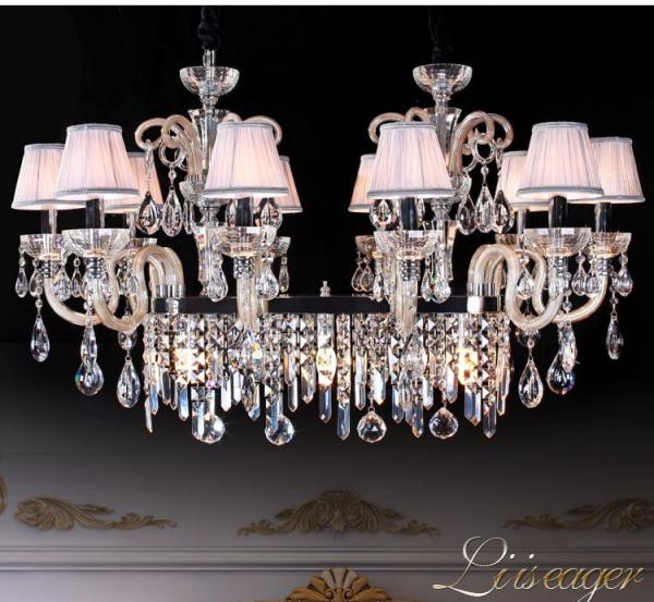 Rectangular crystal chandelier dining room (WH-CY-89）