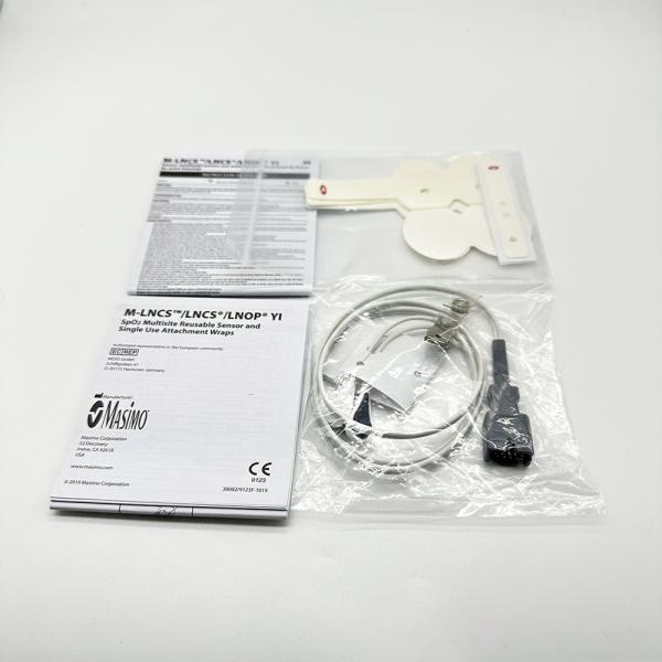 Reusable Short Spo2 Sensor 2258 LNCS YI  9pin TPU Jacket 1m 12 Months Warranty