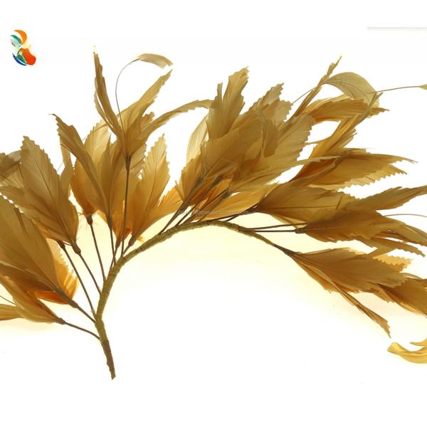 Tinta de cabeza de árbol de plumas de ganso 20x40cm Suministros de millinería