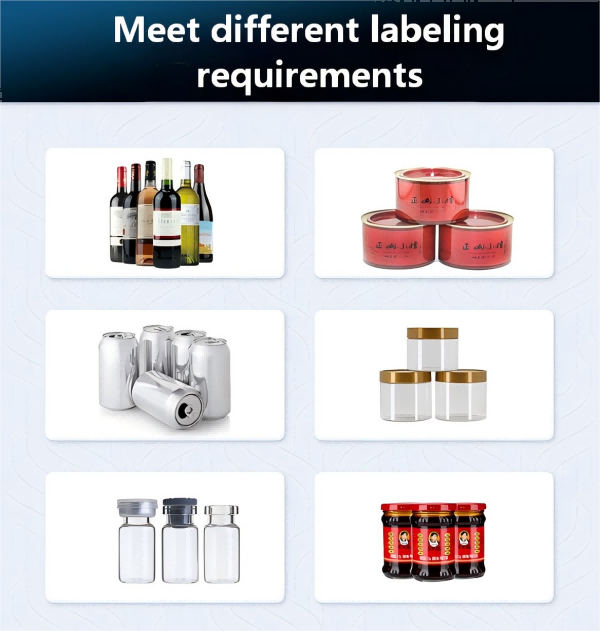 Semi-automatic round bottle labeling machine CH-311D for beer and wine, glass bottle and plastic bottle round tube labeling machine