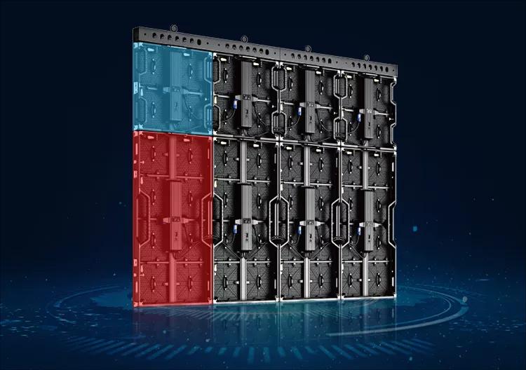 Предпосылка приведенная этапа 3.91mm стены экранного дисплея P3.91 P2.97 P4.81 на открытом воздухе видео- 500x1000