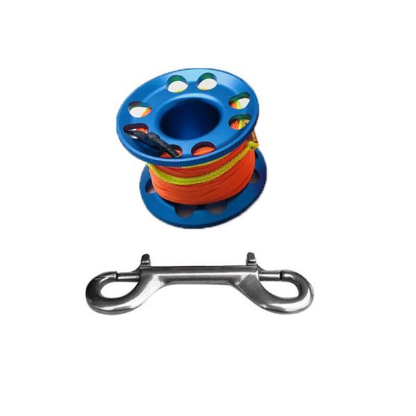 Linha multicolorido do carretel do mergulho da anti corrosão, linha roda do carretel de fio da liga de alumínio