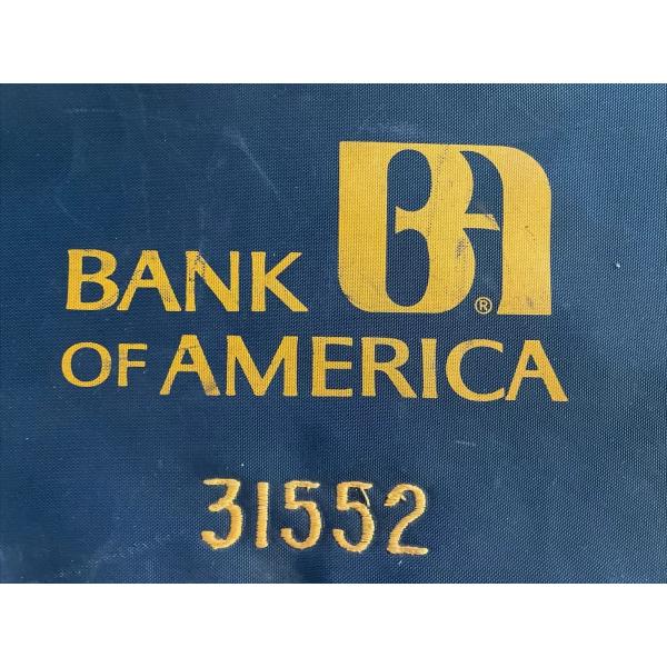 VINTAGE BANK OF AMERICA MONEY BAG LOCK BAG ID BAG BILL BAG COIN BAG BANK LOCK BAG
