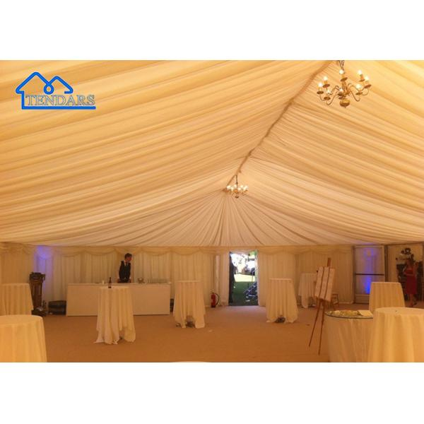 Custom Big Aluminum Alloy Party Wedding Tent With Lining And Curtain Outdoor Commercial Structure