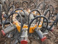 Tête hydraulique concrète ronde de briseur de pile d'écrasement pour l'excavatrice KP315A