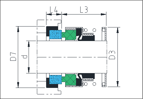 Уплотнение насоса мембраны эластомера замены механического уплотнения КЛ-Э560 Бургманн ЭА560