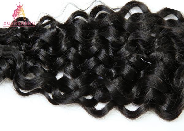 Unprocessed Italian Wave Brazilian Human Hair Customized Length