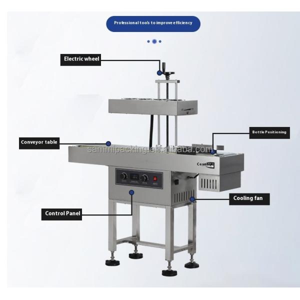 Fecho de indução eletromagnético para garrafas de vidro 20-60 mm/60-150 mm Voltagem 220V