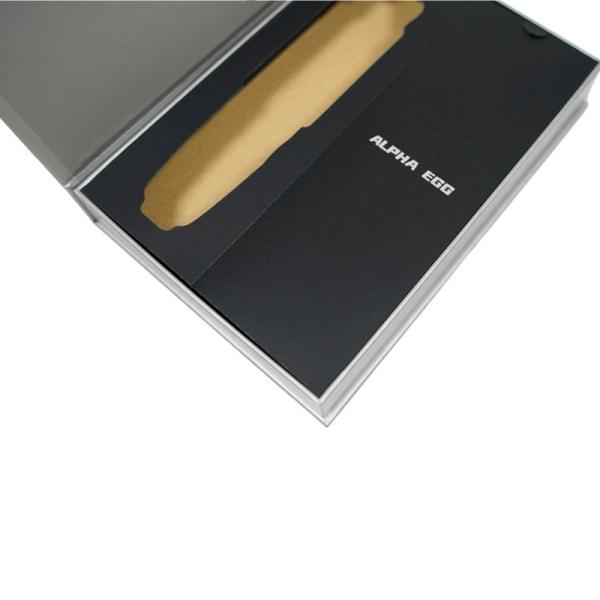 Custom Printed Luxury Packaging Gift Box Black Clamshell Magnetic Foldable Gift Boxes