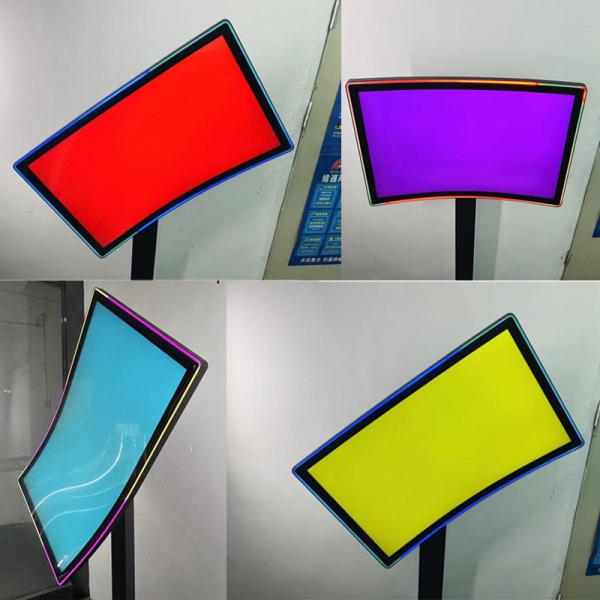 Factory OEM 32 Inch Curved Touch Screen J-Shape Curve Capacitive Touch Screen LCD Monitor For Game Cabinet