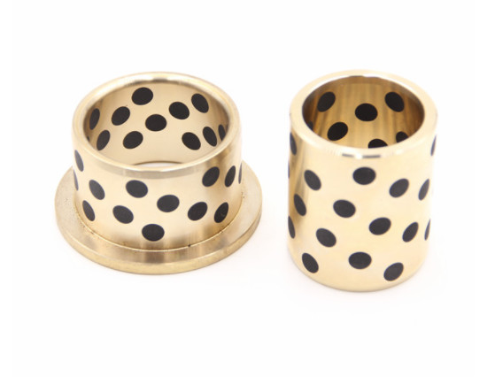 C86300 Manganese Bronze Flange Oilless Bushes Graphite Plugs