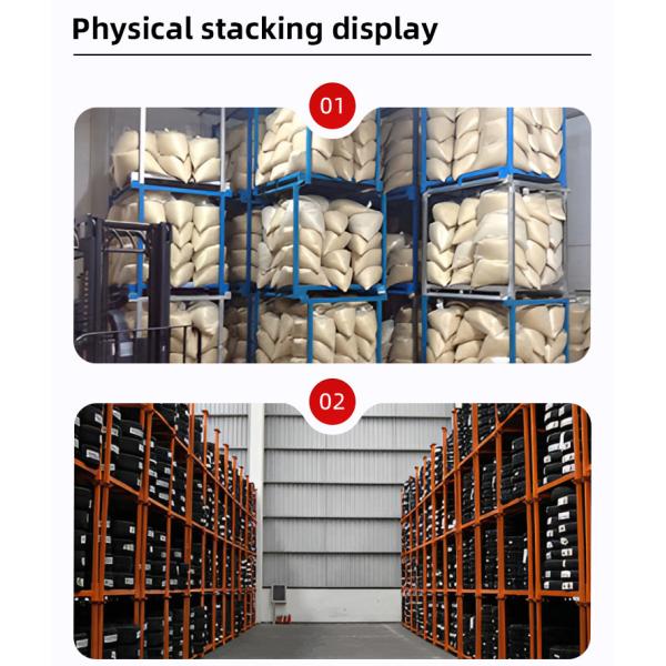 Cold Rolled Steel Pallet Waste Treatment Stacking Frames Open Structure Industrial Warehouse Storage