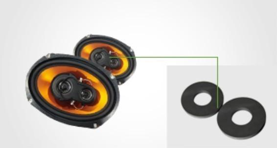 Dimensões personalizadas Ferrite Cerâmica Disc Redondo Anel de ímã para motor na América do Sul