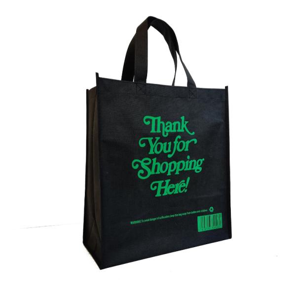 Reusable Grocery Bags Large Non Woven Shopping Bags Foldable Portable Tote Custom Eco-Friendly Tote Bag With Logo Printing Fashionable Handled Non-Woven Advertising Packing Gift Use