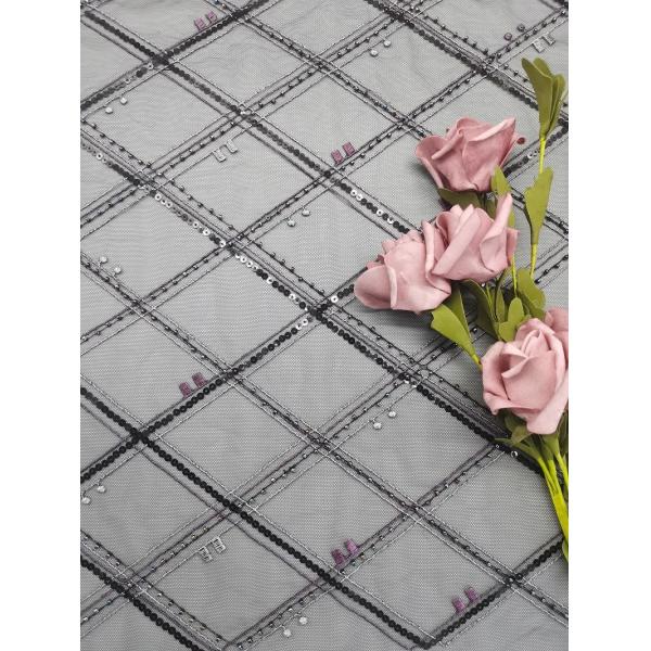 Laser Cut Leafy White Lace Print Cotton Fabric 125cm Wide Embroidered Eyelet