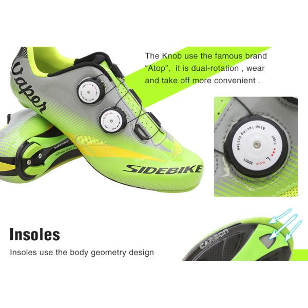 Anti Collision Carbon Fiber Cycling Shoes Water Resistant Good Shock Absorption