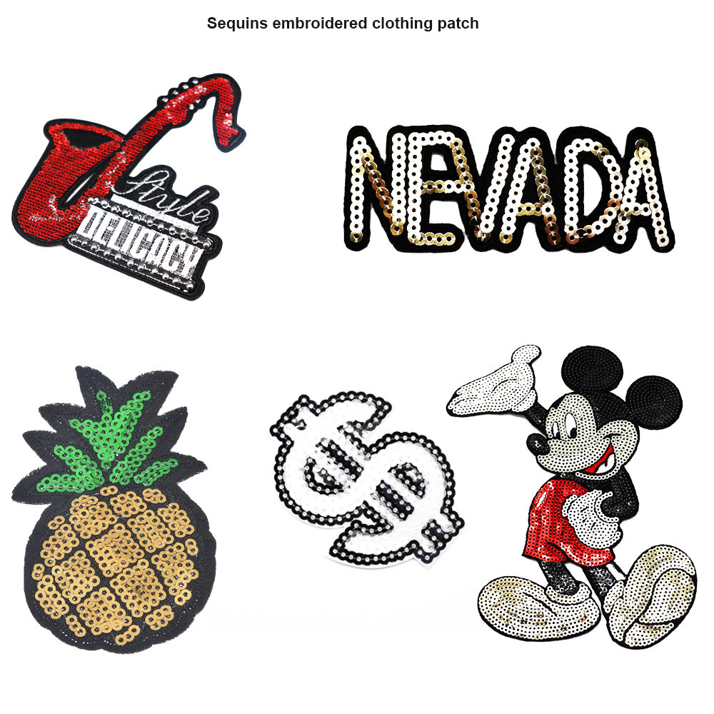 Butterfly Shape Metallic Thread Organza Embroidery Applique Patch Customized Design for Garment Accessories Embroidered Rubber